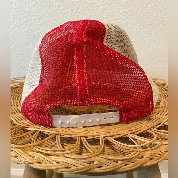 RARE Vintage Disney Mickey Mouse Trucker Hat red and blue - Picture 2 of 5